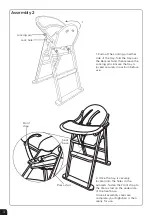 Preview for 4 page of EAST COAST Folding Highchair Assembly And Care Instructions