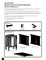 Предварительный просмотр 2 страницы EAST COAST Katie Assembly And Care Instructions