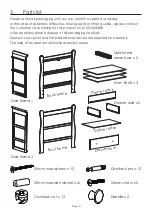 Preview for 3 page of EAST COAST Kensington Sleigh Dresser Instructions Manual