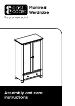 Preview for 1 page of EAST COAST Montreal Wardrobe Assembly And Care Instructions