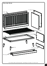 Предварительный просмотр 3 страницы EAST COAST Panama Cotbed Assembly And Care Instructions