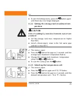 Preview for 25 page of EAST COAST Temperature differential controller Operatinginstructions And Installation Manual