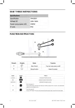 Preview for 8 page of EAST OAK TPH22001 Owner'S Manual