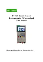 East Tester ET5420 User Manual preview