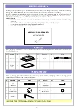 Preview for 2 page of East West Furniture BEDFORD RECTANGULAR NIGHT STAND END TABLE... Assembly Instructions