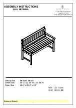 Предварительный просмотр 1 страницы East West Furniture Belmont BBTB0NA Assembly Instructions