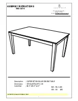 Предварительный просмотр 2 страницы East West Furniture CAT-CAP-S Assembly Instruction