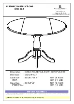 Preview for 1 page of East West Furniture DUBLIN DLT Assembly Instructions