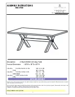 Preview for 1 page of East West Furniture XT60 Assembly Instructions