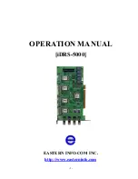 Предварительный просмотр 1 страницы EASTERN INFO-COM iDRS-5000 Operation Manual