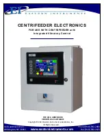 Предварительный просмотр 1 страницы EASTERN INSTRUMENTS CENTRIFEEDER ELECTRONICS Manual