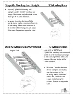 Предварительный просмотр 10 страницы Eastern Jungle Gym 5' MONKEY BARS Owner'S Instruction Manual