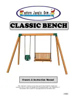 Предварительный просмотр 1 страницы Eastern Jungle Gym Classic Bench Owner'S Instruction Manual