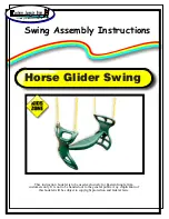 Предварительный просмотр 1 страницы Eastern Jungle Gym Horse Glider Swing Assembly Instructions