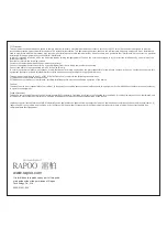 Preview for 11 page of Eastern Times Technology RAPOO H3070 Quick Start Manual