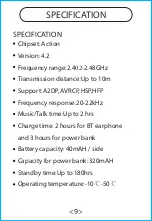 Preview for 10 page of Eastern Times Technology TWS02 User Manual