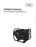 Preview for 1 page of Eastern Tools & Equipment TG3000 Owner'S Manual