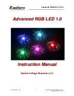 Eastern Voltage Research Advanced RGB LED 1.0 Instruction Manual preview