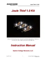 Предварительный просмотр 1 страницы Eastern Voltage Research Joule Thief 1.0 Instruction Manual