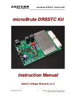 Eastern Voltage Research microBrute DRSSTC Tesla Coil KiT Instruction Manual preview