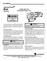 Предварительный просмотр 1 страницы EASTMAN BAT Instructions & Illustrated Parts List