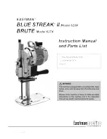 Preview for 1 page of EASTMAN Blue streak II 629X Instruction Manual And Parts List