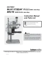 EASTMAN BLUE STREAK II Instruction Manual And Parts List preview