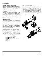 Preview for 8 page of EASTMAN Hornet HRNT Instruction Manual & Illustrated Parts List