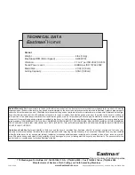 Preview for 12 page of EASTMAN Hornet HRNT Instruction Manual & Illustrated Parts List