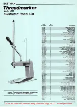 Предварительный просмотр 12 страницы EASTMAN HVN Instruction Book And Parts List