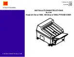 EASTMAN Kodak X-Omat 1000 Installation Instructions Manual предпросмотр