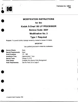 Предварительный просмотр 24 страницы EASTMAN Kodak X-Omat 270 RA Modification Instructions