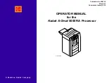 EASTMAN Kodak X-Omat 5000 RA Operator'S Manual preview