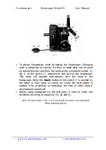 Preview for 8 page of EASTMAN Kodascope D User Manual