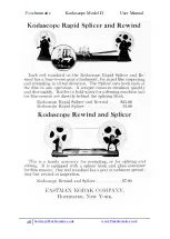 Preview for 28 page of EASTMAN Kodascope D User Manual