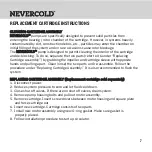 Preview for 9 page of EASTMAN NEVERCOLD 70601 User Manual