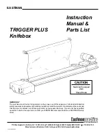 EASTMAN TRIGGER PLUS Knifebox Instruction Manual & Parts List предпросмотр