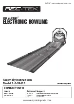 EastPoint Sports REC-TEK ROLL-A-STRIKE 1-1-28611 Assembly Instructions Manual preview