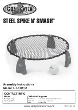 EastPoint Sports STEEL SPIKE N'SMASH 1-1-18512 Assembly Instructions Manual preview