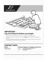 Предварительный просмотр 3 страницы EastPoint 37001 Assembly Instructions Manual