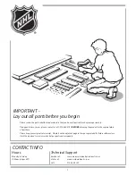 Предварительный просмотр 2 страницы EastPoint NHL ATTACKER HOVER HOCKEY TABLE Assembly Instructions Manual