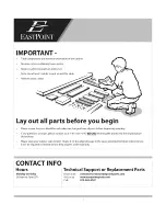 Предварительный просмотр 2 страницы EastPoint Springfield 32101 Assembly Instructions Manual