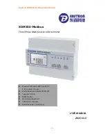 Eastron SDM530-Modbus User Manual предпросмотр