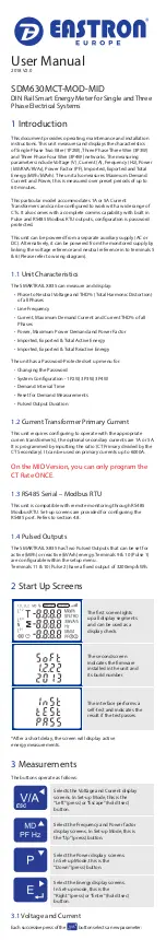 Preview for 1 page of Eastron SDM630MCT-MOD-MID User Manual