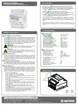 Preview for 1 page of Eastron SDM72D Quick Start Manual