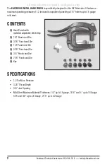 Preview for 2 page of Eastwood 20646 Instructions Manual