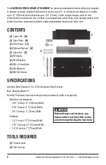 Предварительный просмотр 2 страницы Eastwood 21560 Instructions Manual