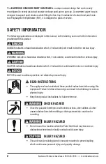 Preview for 2 page of Eastwood CONCOURS 55001 Instructions
