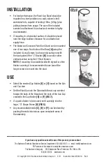 Preview for 4 page of Eastwood CONCOURS 55001 Instructions