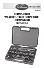 Eastwood CRIMP-RIGHT WEATHER-TIGHT 31676 Instructions Manual preview